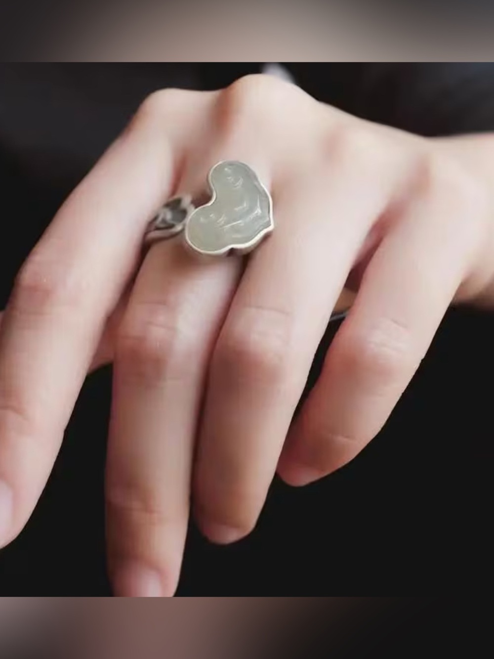 Boho heart ring #2652 - Picture 2 of 5